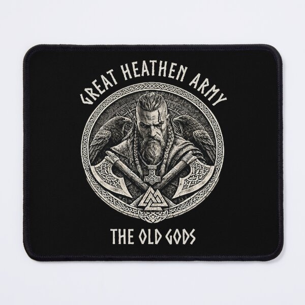 Item preview, Great Heathen Army The Old Gods Viking Warrior Norse Mythology Pagan Design designed and sold by Freki & Geri.