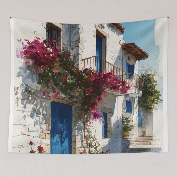 Item preview, Mediterranean Blue Door designed and sold by nemfisart.