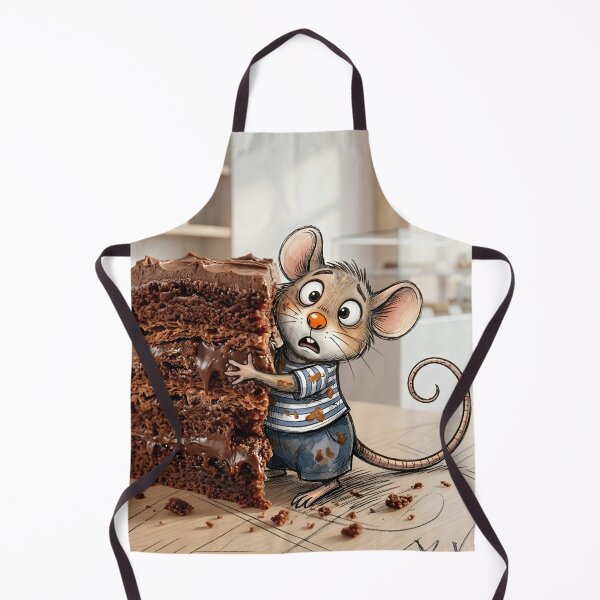 Item preview, Little thief: Mouse & Chocolate Cake designed and sold by Kiraguapa.