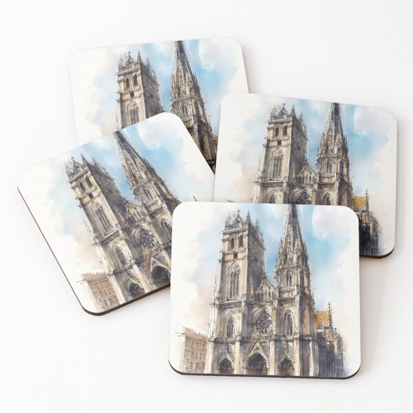 Item preview, Gothic Cathedral Watercolor designed and sold by nemfisart.