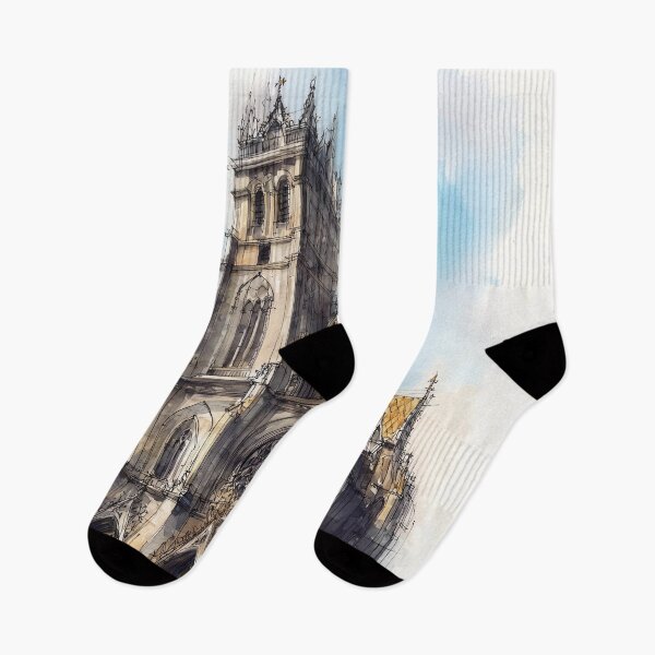 Item preview, Gothic Cathedral Watercolor designed and sold by nemfisart.