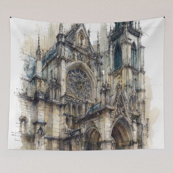 Item preview, Charming European Street designed and sold by nemfisart.