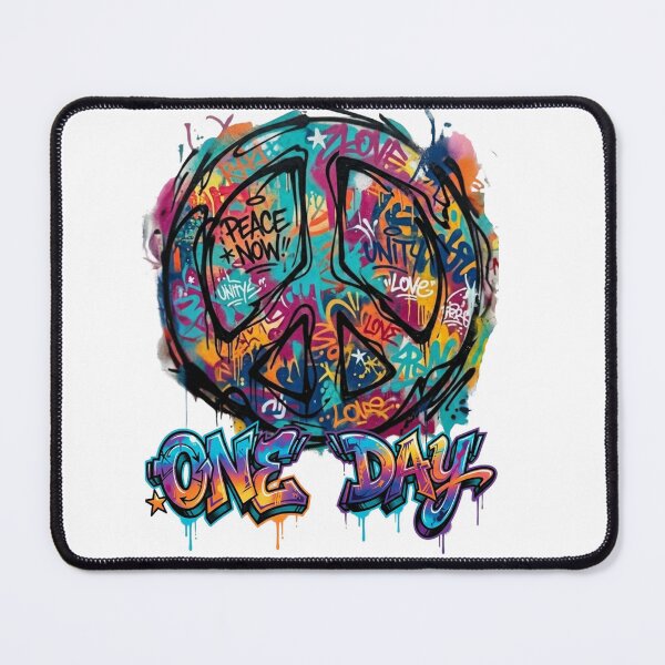 Item preview, One Day Peace Now – Urban Streetwear Graphic T-Shirt designed and sold by ALAPAAP.