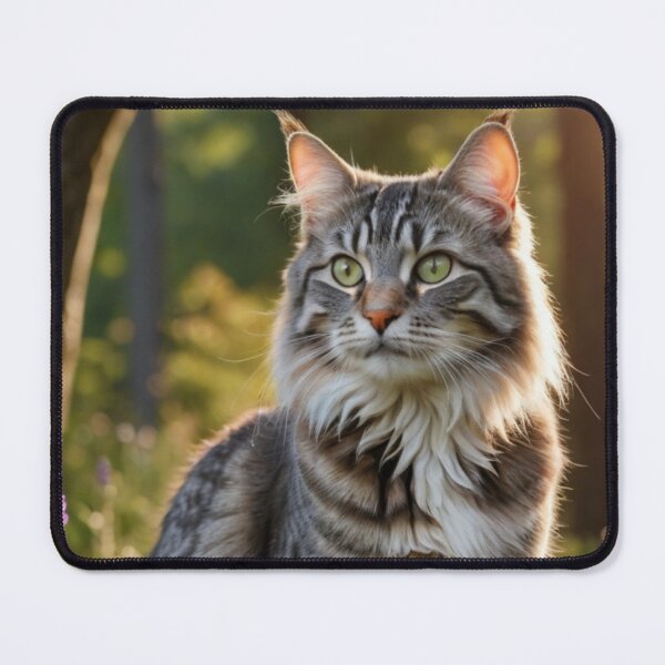 Item preview, Majestic Maine Coon Cat in Woodland Sun designed and sold by Jade Ado.