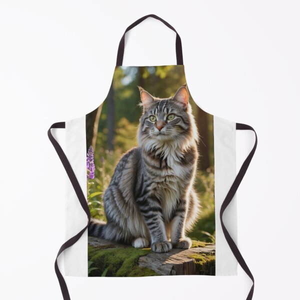 Item preview, Majestic Maine Coon Cat in Woodland Sun designed and sold by Jade Ado.