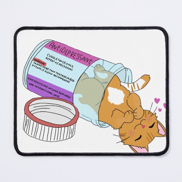 Item preview, Antidepressant Cats designed and sold by ManekiNekoCatRescue.