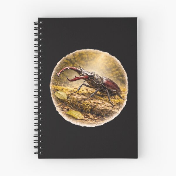 Item preview, Woodland Stag Beetle – Forest Jewel Portrait designed and sold by TheJoyfulPen.