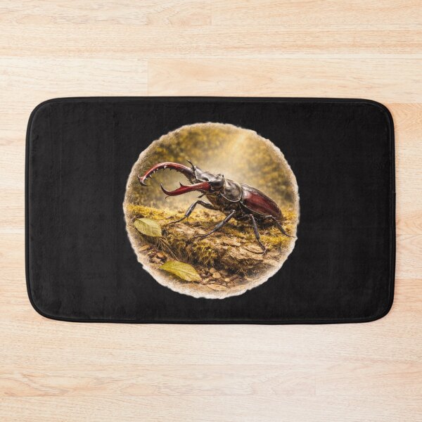 Item preview, Woodland Stag Beetle – Forest Jewel Portrait designed and sold by TheJoyfulPen.