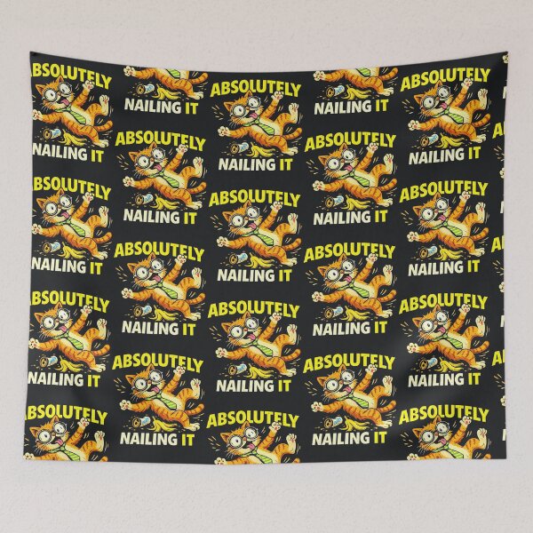 Item preview, Clumsy Cat – Funny Absolutely Nailing It Chaos designed and sold by Taans-Creation.