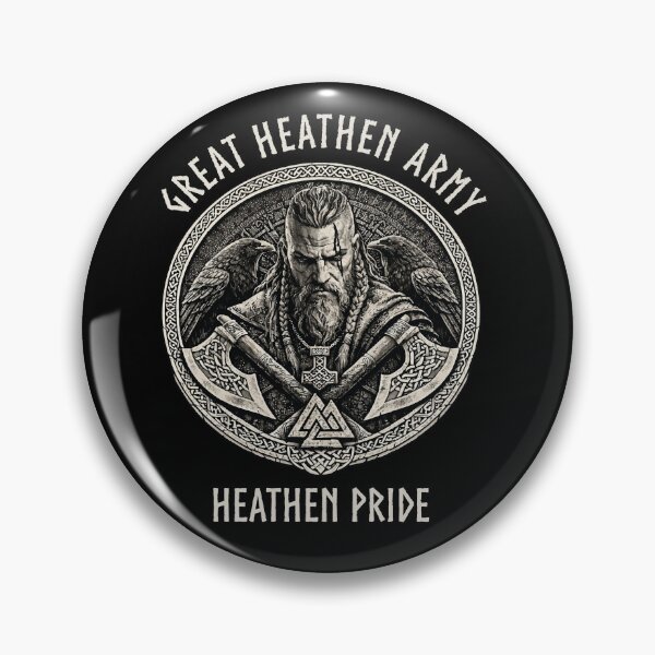 Item preview, Great Heathen Army Heathen Pride Viking Warrior Norse Pagan Design designed and sold by Freki & Geri.