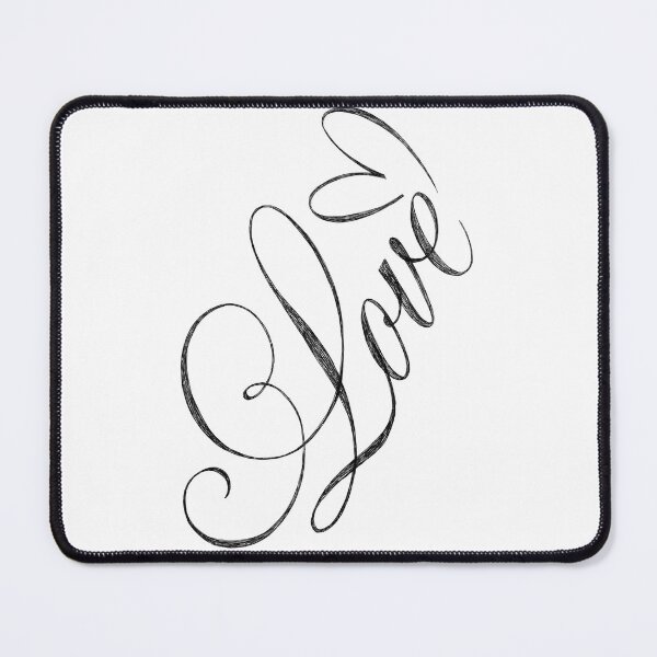Item preview, Hand Drawn Love Calligraphy – Minimal Romantic Typography Illustration designed and sold by greemwork.