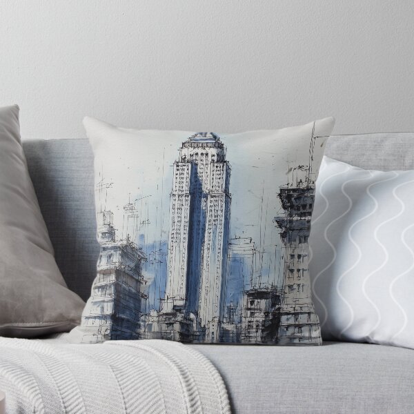 Item preview, Modern City Sketch designed and sold by nemfisart.