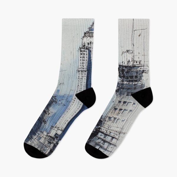 Item preview, Modern City Sketch designed and sold by nemfisart.