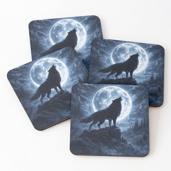 Item preview, Lone Wolf Mentality | Alpha Wolf Mountain Moon Design designed and sold by WittyWear Designs.