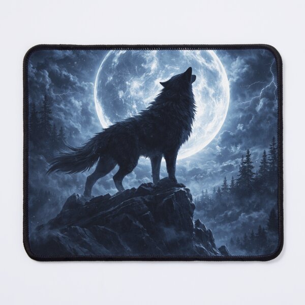 Item preview, Lone Wolf Mentality | Alpha Wolf Mountain Moon Design designed and sold by WittyWear Designs.