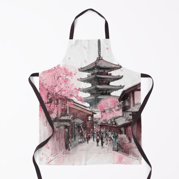 Item preview, Kyoto Pagoda in Sakura Bloom designed and sold by nemfisart.