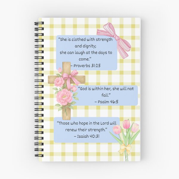 Item preview, Bible Verses Quotes Inspirational Christian Notebook Christian Gift designed and sold by Made of Good Days.