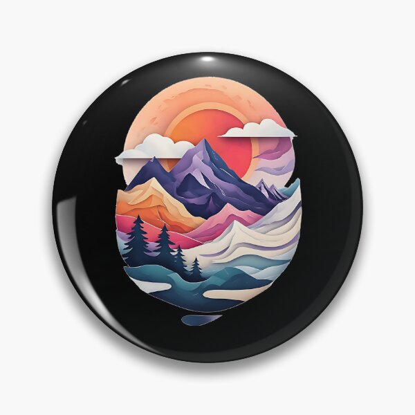 Item preview, Layered Geometric Landscape designed and sold by UrbanPrts.