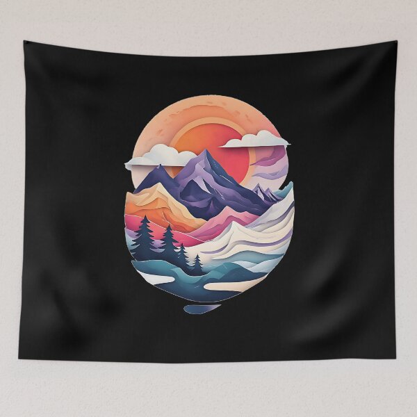 Item preview, Layered Geometric Landscape designed and sold by UrbanPrts.