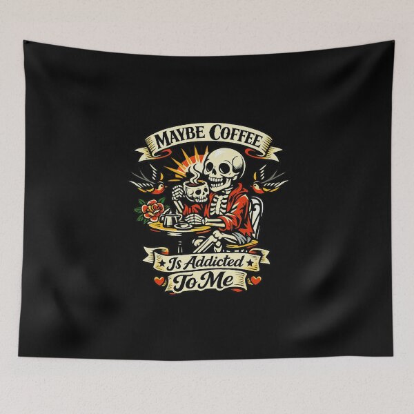Item preview, Maybe coffee is addicted to me designed and sold by LuveraxArt.