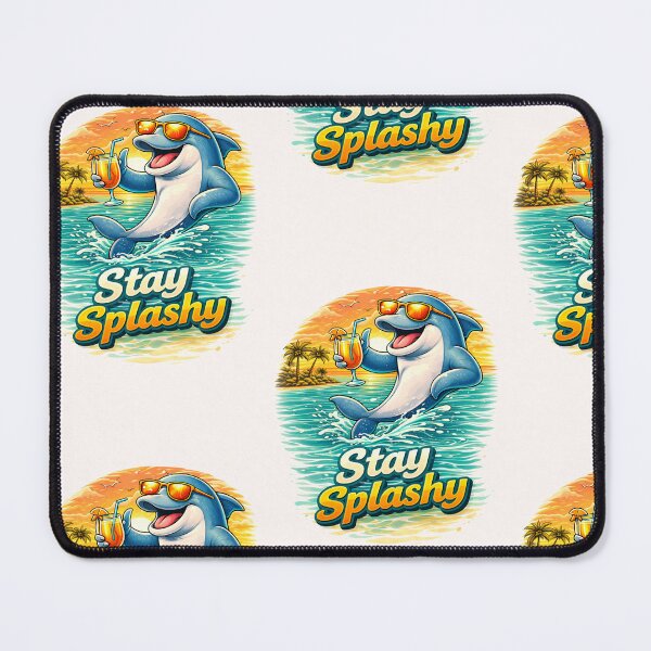 Item preview, Stay Splashy Funny Dolphin Beach design designed and sold by Rise phoenix .