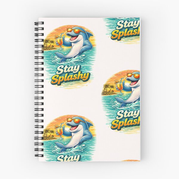 Item preview, Stay Splashy Funny Dolphin Beach design  designed and sold by Rise phoenix .