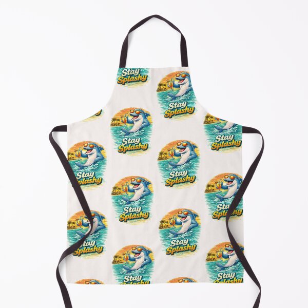 Item preview, Stay Splashy Funny Dolphin Beach design  designed and sold by Rise phoenix .