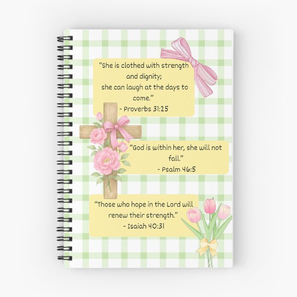 Item preview, Bible Study Notebook, Christian Notebook designed and sold by Made of Good Days.