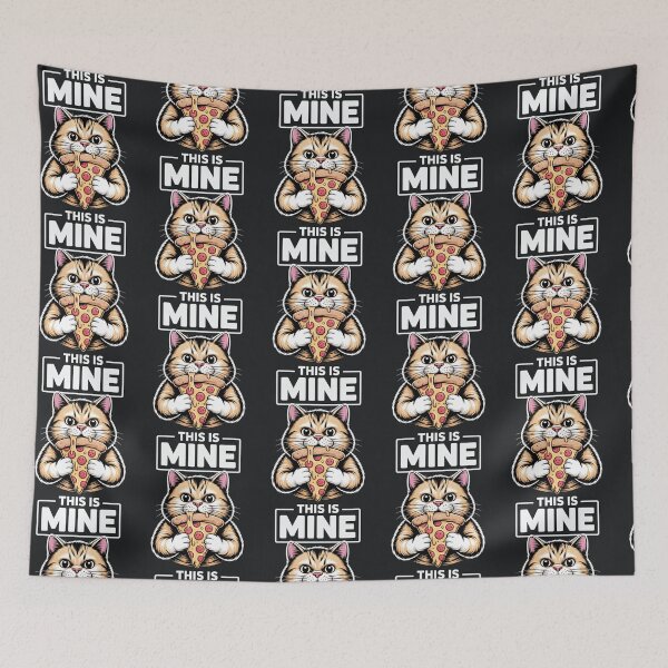 Item preview, Pizza Cat – Funny This Is Mine Hungry Kitty designed and sold by Taans-Creation.