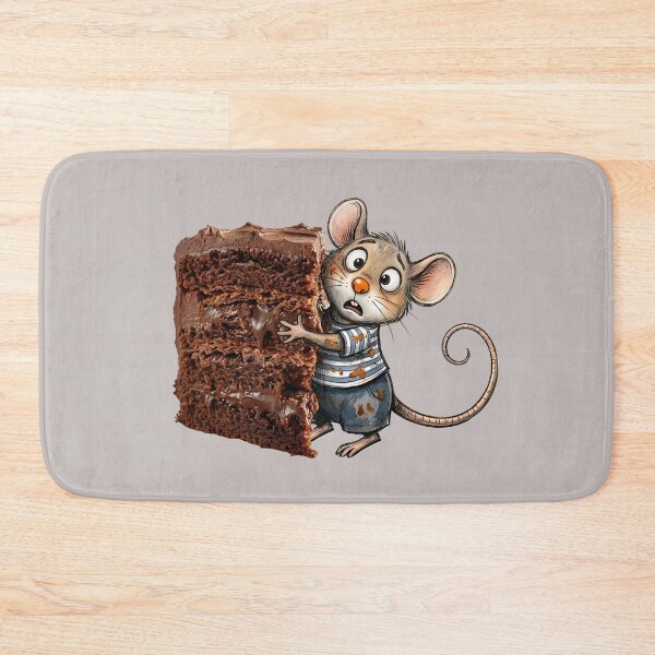 Item preview, Little thief. Mouse & chocolate cake designed and sold by Kiraguapa.