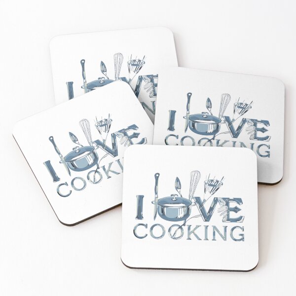 Item preview, I Love Cooking Shirt – Kitchen Utensils Chef T-Shirt for Cooking Lovers designed and sold by SOOLEZDRAWS.