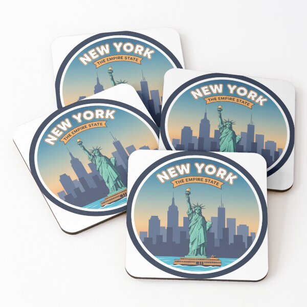 Item preview, New York State Sticker - The Empire State Vintage Badge designed and sold by Naau.us.