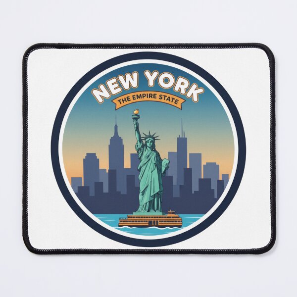 Item preview, New York State Sticker - The Empire State Vintage Badge designed and sold by Naau.us.