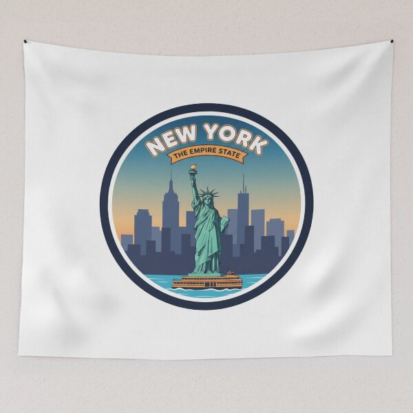Item preview, New York State Sticker - The Empire State Vintage Badge designed and sold by Naau.us.