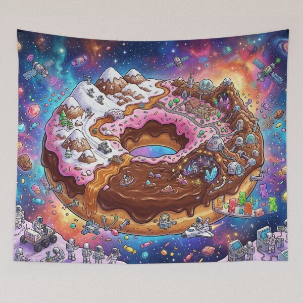 Item preview, Funny Donut Planet designed and sold by CTRL+ALT+Divine.