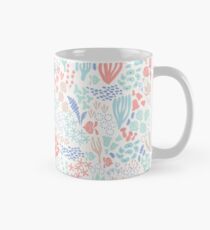 Coral pattern hand drawn and digitized Mug