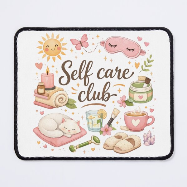 Item preview, Aesthetic Self Care Club Cute Wellness Design | Cozy Self Love designed and sold by Sanika arts .