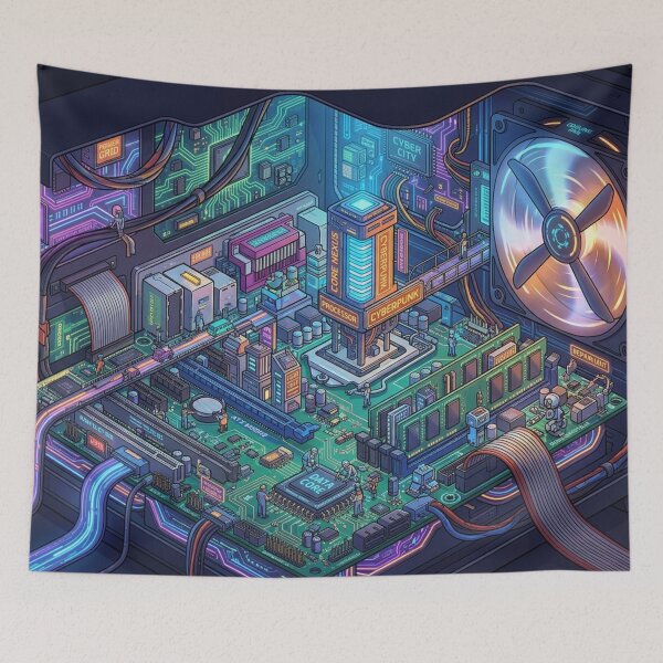 Item preview, Micro Computer City designed and sold by CTRL+ALT+Divine.