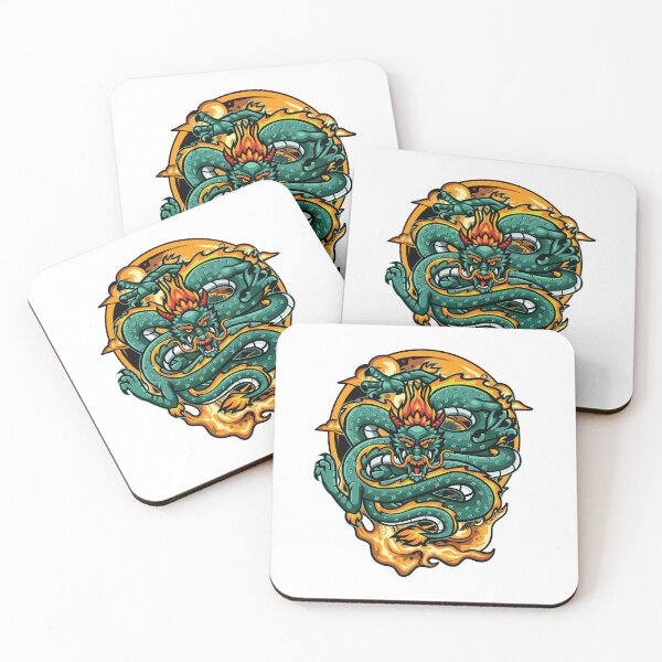 Item preview, Fierce Fire Dragon Illustration designed and sold by yuki-hana.