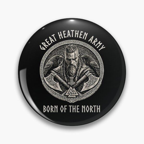 Item preview, Great Heathen Army Born of the North Viking Warrior Norse Mythology Pagan Design designed and sold by Freki & Geri.