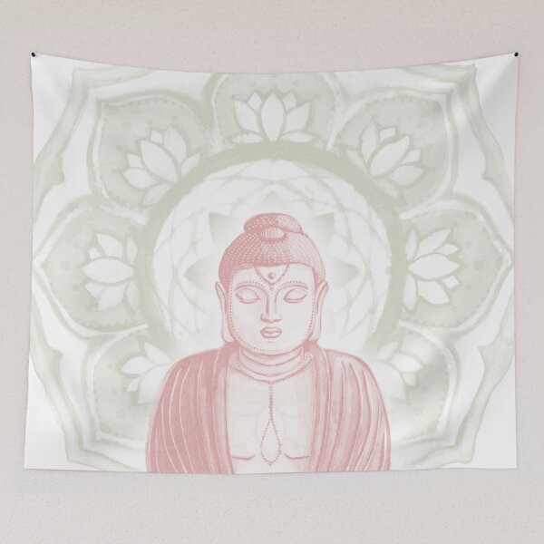 Item preview, Buddha Padma Watercolor - Snow Rose Tea designed and sold by Irene Estelle.