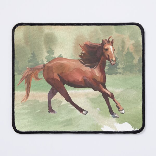 Item preview, Galloping Horse on Farm designed and sold by WildAliceArt.