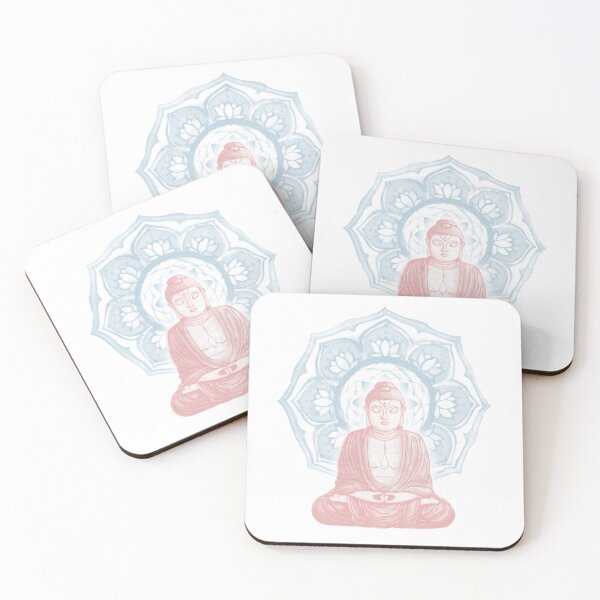 Item preview, Buddha Padma Watercolor - Snow Rose Sky designed and sold by Irene Estelle.