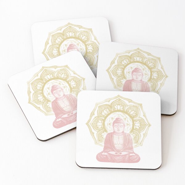 Item preview, Buddha Padma Watercolor - Snow Rose Saffron designed and sold by Irene Estelle.