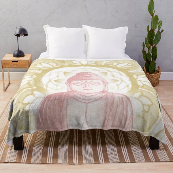 Item preview, Buddha Padma Watercolor - Snow Rose Saffron designed and sold by Irene Estelle.