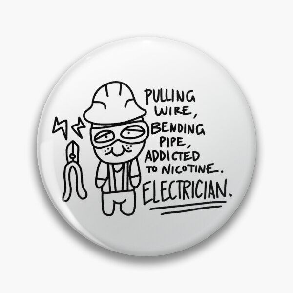 Item preview, Electrician Nictotine designed and sold by KeenieArtSLC.