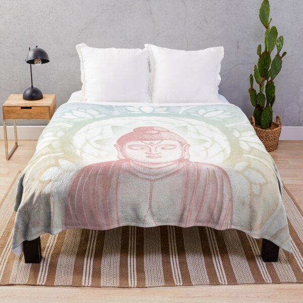 Item preview, Buddha Padma Watercolor - Snow Rose Rainbow Sorbet designed and sold by Irene Estelle.