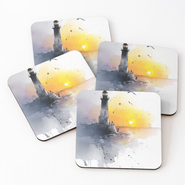 Item preview, Lighthouse at Sunset designed and sold by nemfisart.