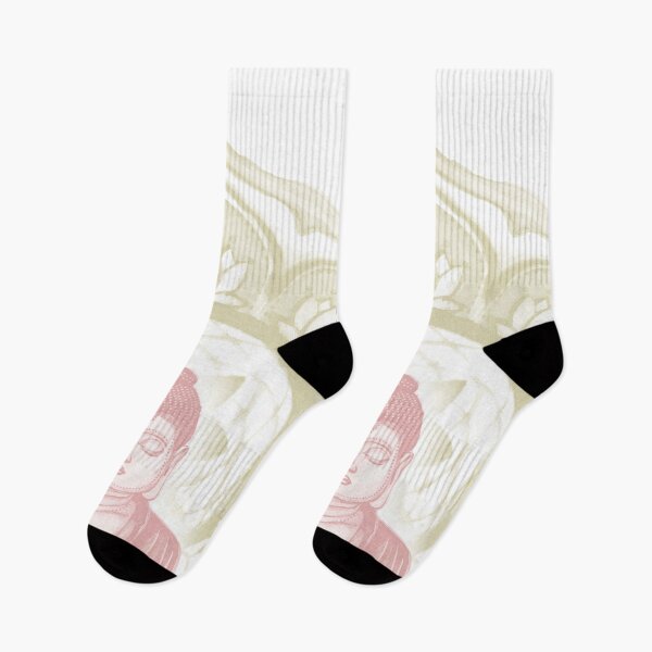 Item preview, Buddha Padma Watercolor - Snow Rose Gold designed and sold by Irene Estelle.