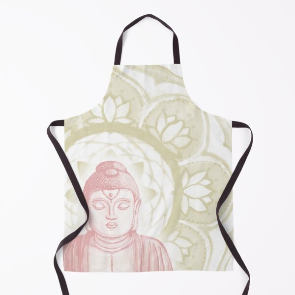 Item preview, Buddha Padma Watercolor - Snow Rose Gold designed and sold by Irene Estelle.